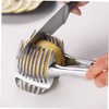 Mikinona Manual Lemon Cutter Tong Handheld Slicer Clamp Fruit Slicer