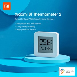 2pcs Xiaomi BT Thermometer 2 Wireless Smart Electric Digital Hygrometer Humidity Sensor Work with Mijia APP
