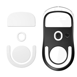 (1 set) LAZIRO Mouse Sole for G PRO X SUPERLIGHT 2 DEX Premium Glide Mouse Skate Mouse Feet Replacement Teflon Round Super Smooth Glide Heavy Duty Ultra Low Friction Razer Viper V3 Pro (White)