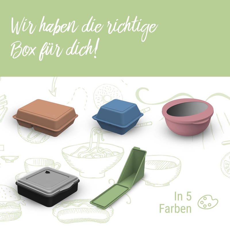 elastoREuse REuse Salad Box Take Away Packaging Food Container to