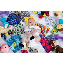 Baby Paper Original Crinkle Teether and Sensory Toy for Babies and Infants | Turquoise | Non-Toxic, Washable | Great for Baby Showers