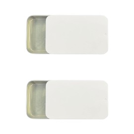 LIGHUFEIC 2Pack Dental Floss Portable Case,Dental Floss Dispenser,Storage 24 Picks Adult Floss in Box,Refillable Glide Floss,Portable Travel Floss Box for Travel(White)