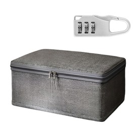 Rbleote Lockable Box, Box with Lock, Lockable Box, Foldable Design, Reinforced Handle, Ideal for Storing Clothes and Toys (30 x 20 x 14 cm)