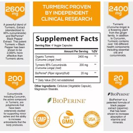 Nature's Nutrition Turmeric Curcumin Con Bioperina (240 Cápsulas) Hecho En Usa