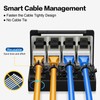 PBAEGAV Patch Panel 4 Port with 4pcs Cat6A Keystone Jack【EC