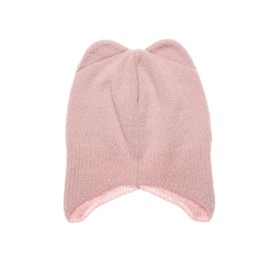 KNITAS Single Layer Knitted Children's Merino and Cashmere Wool Hat for Toddlers, Super Soft and Warm Hat for Boys and Girls 1-3 Years, Children's Winter Hat, pink