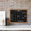 Umtiti Calendar Chalkboard, 13" * 17", Magnetic Surface Rustic Brown