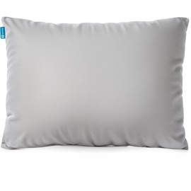 Nappler Gray Small Shredded Memory Foam Pillow for Travel and Camping - Compressible Medium Firm Bed Pillow, Breathable Cover, Machine Washable, Backpacking, Airplane and Car