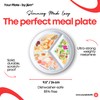 j&m Your Plate: Divided Portion Control Diet Plate for Adults