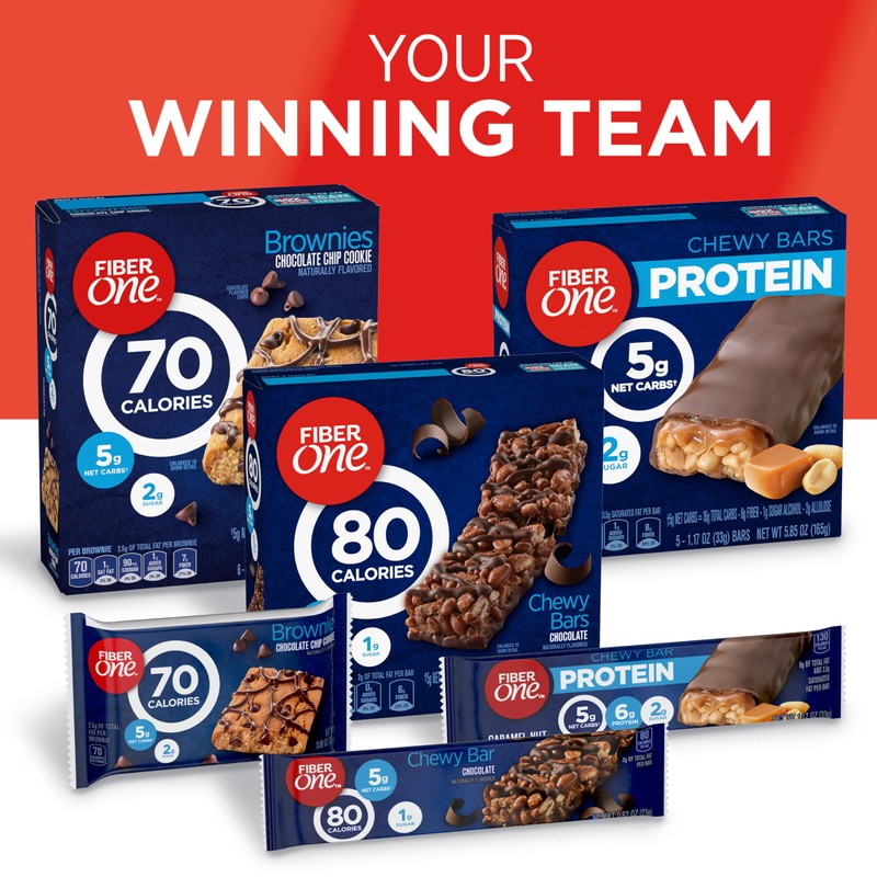 Fiber One Chewy Bars, Oats and Chocolate, Fiber Snacks, 5