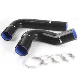 G-PLUS Silicone Radiator Coolant Hose Pipe Kit Clamps Compatible with Ford Mustang/Falcon/Fairlane V8 DIRECT 390/428/ 429/302/ 351 Cu. In. V8 MODELS 2Pcs 1967-1970(Black)