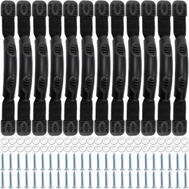 Elsjoy 12 Pack Kayak Carry Handles, Kayak Replacement Handles with Screws and Washers, Heavy Duty Kayak Accessories Pull Handle for Canoe, Boat