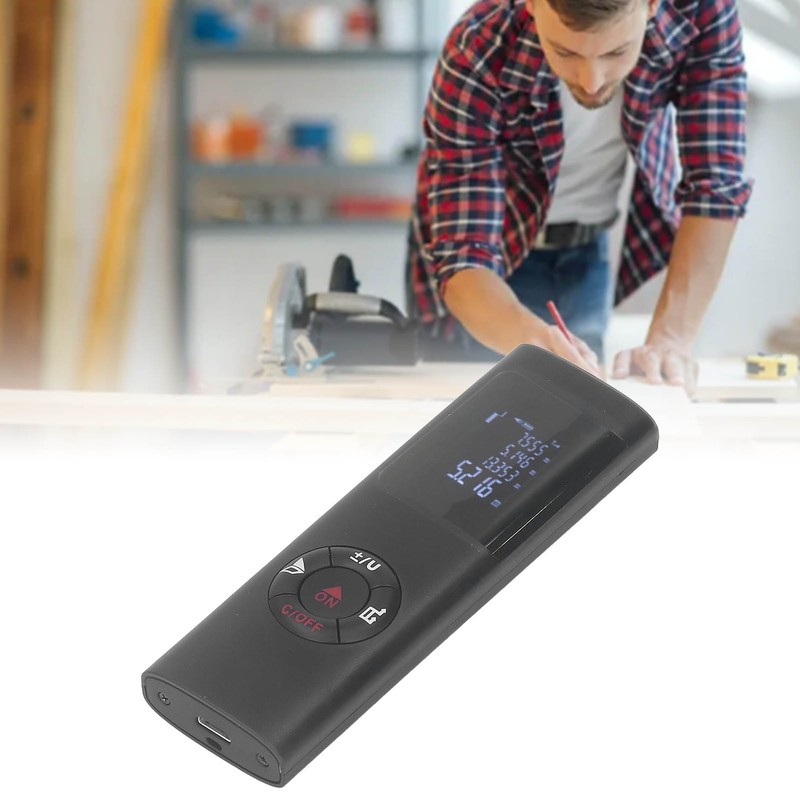Laser Measure Rechargeable Distance Meter 60m Digital Display Tool for