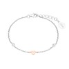 s.Oliver Bracelet 925 Sterling Silver/Stainless Steel Girls Children's Bracelet with
