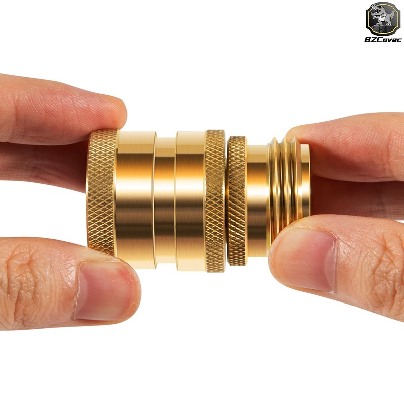 Bzcovac Heavy Duty Brass Hose Quick Disconnect Set for Dramm,