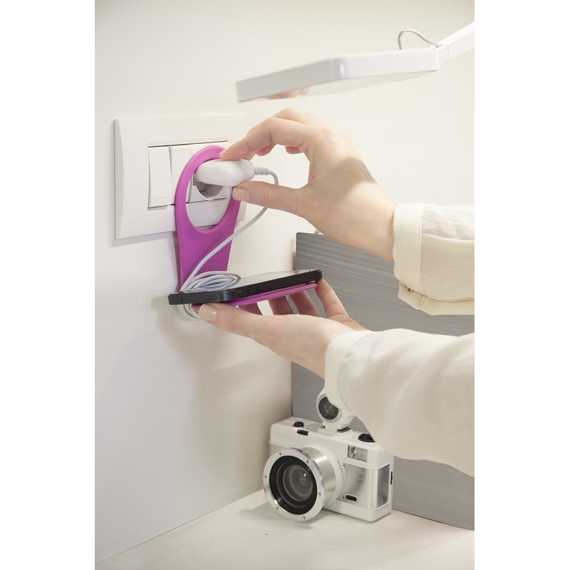 Bobino Phone Holder - Red - Stylish Minimalist Charging Shelf