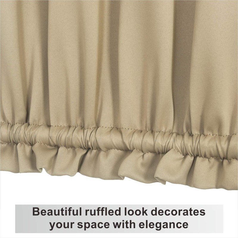 Aquazolax Door Curtain 40 Inch Length - Room Darkening Black