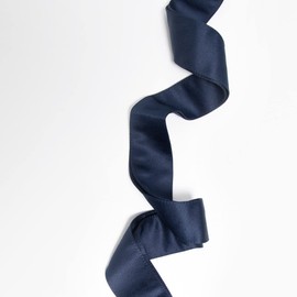 Maya Deluxe Women's Ladies Satin Sash Waist Tie Ribbon Bow Accessory for Bridesmaids Bridal Wedding Prom Evening Occasion Belt, navy