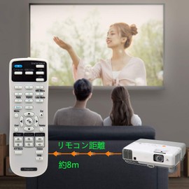 Rich Lighting Projector Replacement Remote Control EPSON EB-G5950 EB-590WT EB-S02H, EB-S04, EB-S31, EB-W420, EH-TW400, EH-TW410, EH-TW5200, EH-TW530, EH-TW5350 for many Epson Compatible with