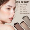 Eyebrow Stamp Kit,Light Brown Eyebrow Tint & Powder with Stencil
