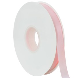 TONIFUL 5/8 Inch x 50yd Light Pink Satin Ribbon Thin Solid Fabric Ribbon for Gift Wrapping, Floral Bouquets, Bows and Craft Making, Christmas Valentines Birthday Wedding and Party Decoration