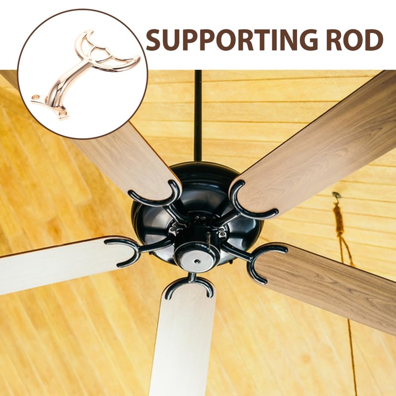 DOITOOL Replacement Ceiling Fan Blades Arms: Golden Finish Ceiling Fan