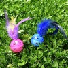 Worbee Cat Balls Interactive Cat Toy Cat Feather Balls with