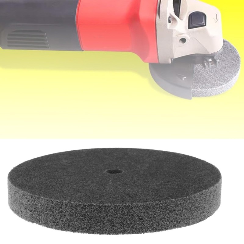 LT Easiyl Nylon Fiber Polishing Wheel 200mm, Black, Medium Grit,