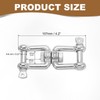 MECCANIXITY Heavy Duty M10 Double Swivel Eye Hook, 304 Stainless