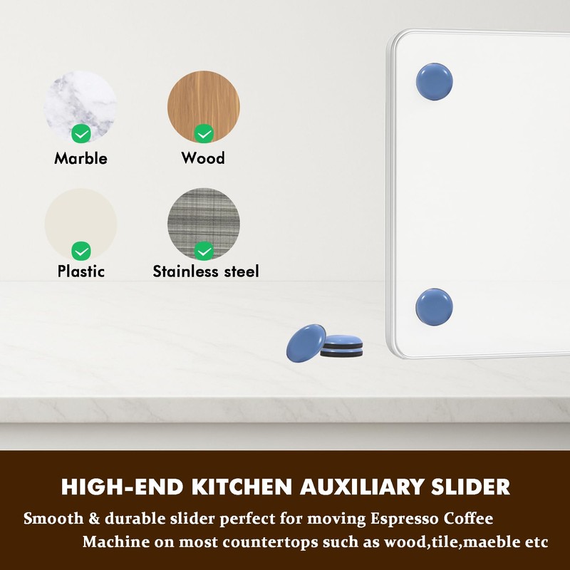Transparent Acrylic Appliance Slider – 13” x 9.45” Coffee Maker