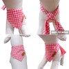 Duggyta Easy-Tie Triangle Dog Bandana with Unique Design, Red and