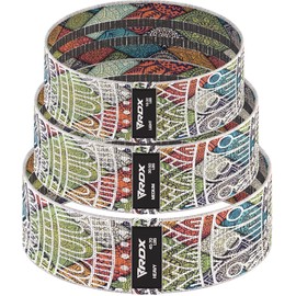 RDX Resistance Bands Fabric 3 Level Set, CPSIA RoHS REACH Certified, Premium Cotton Loop, Non Slip Latex Silk Grip, Yoga Pilates Legs Glutes Booty Stretch Workout, Exercise Home Gym Fitness Equipment