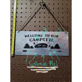 Home Decor Customized Camper Sign Metal Drinking Camping Cabin Sign