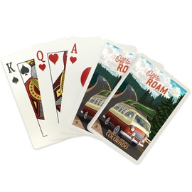 Lantern Press Manitou Springs, Colorado, Off to Roam, Camper Van (52 Playing Cards, Poker Size Card Deck with Jokers)