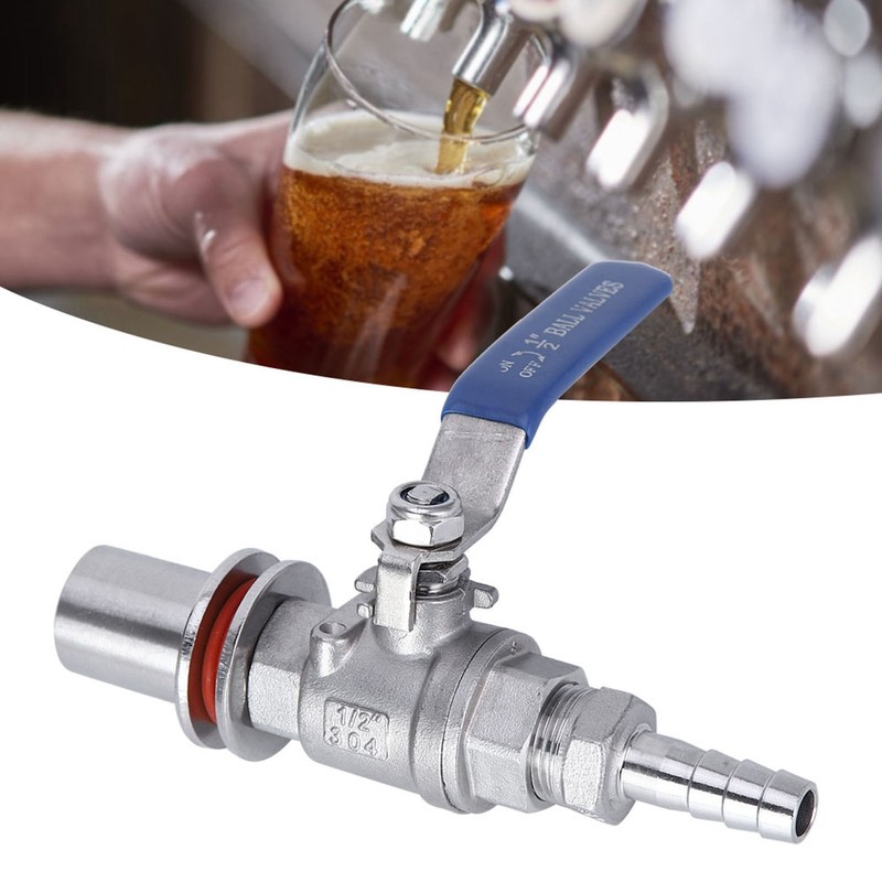 304 Stainless Steel Female Thread 1/2in Beer Kettle Ball Valve