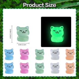 WEWAYSMILE Pack of 30 5-style small luminous miniature figures, mini luminous resin figures, colourful small figures, for home garden, dollroom, landscape decoration, DIY