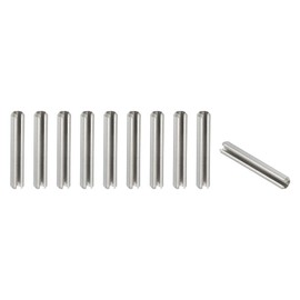 PATIKIL Slotted Spring Pin, 10 Pcs 5/16" x 2" (8.4mm x 50mm) 304 Stainless Steel Split Roll Pins Spring Dowel for Home Improvement Automotive Machine Repair, Silver