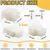 3 Complete Set- 6 Pin Connector (6 Circuit 2.13mm D
