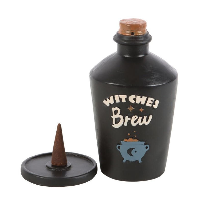 Witches Brew Potion Bottle Incense Cone Burner - Creates an