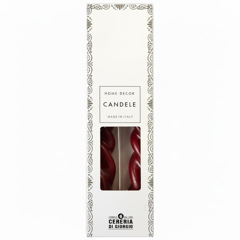 Cereria Di Giorgio - 2 Candele Voluta laccate - Ø