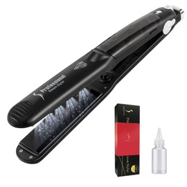 DORISILK Steam Straightener for Hair, Professional Steam Flat Iron Salon Cera...