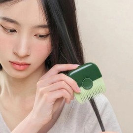Portable self-hair cutting comb cutter cutting fine hair remover bangs scissors pink WFMT0EF / 휴대용 셀프 머리 컷팅빗 컷팅기 자르기 잔머리제거기 앞머리가위 핑크WFMT0EF