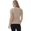 Pact Organic Cotton V-Neck Ruched Maternity Tee Shirts, Soft Pregnancy