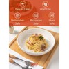 Sweese 22oz Porcelain Pasta Bowls Set of 6-7.6 Inch White