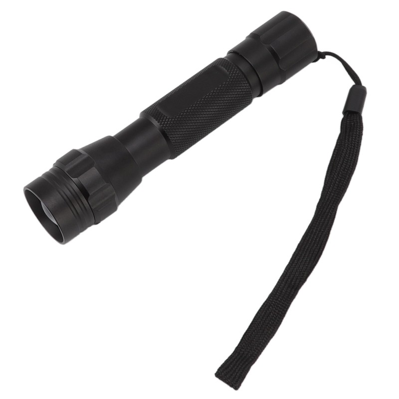 LED Flashlight White Light Battery Powered Aluminium Alloy Retractable Zoom