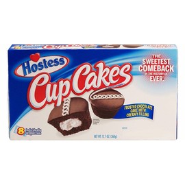 Hostess 8-ct. CHOCOLATE CUP CAKES, 3 boxes total (24 individually-wrapped cakes)