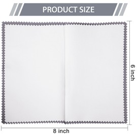 Breling 20 Pcs Silver Jewelry Polishing Cloths 6 x 8 inches Jewelry Cleaning Cloth Sterling Polish Cloths for Jewelry