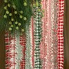 22 Merry Christmas Red and Green Homespun 100% Cotton Fabric