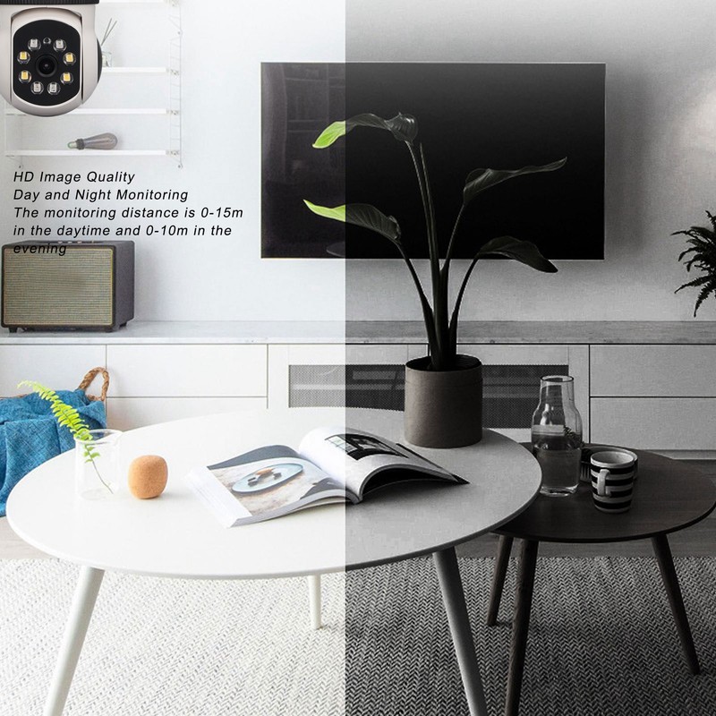 WiFi HD Surveillance Camera 360° Swivelling Motion Sensor Night Vision