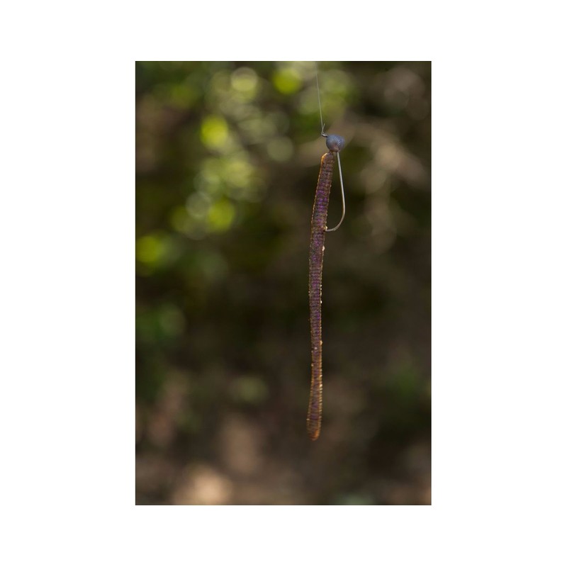 PowerBait MaxScent D-Worm Green Pumpkin 5 1/2in | 14cm